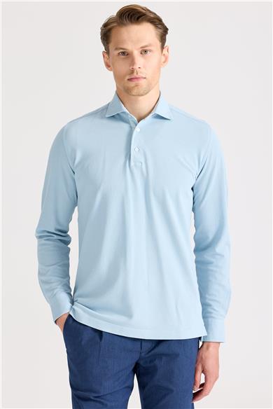 Mavi Pima Pamuk Sweat Shirt