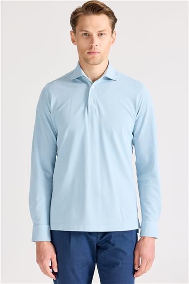 Mavi Pima Pamuk Sweat Shirt