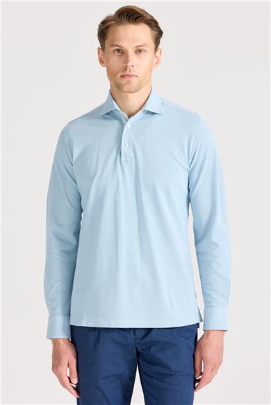 Mavi Pima Pamuk Sweat Shirt