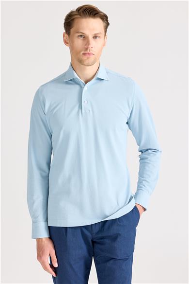 Mavi Pima Pamuk Sweat Shirt