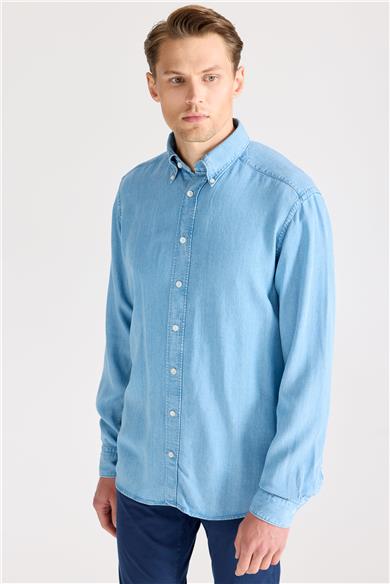 Mavi Tencel Denim Gömlek
