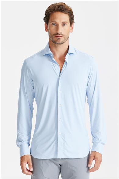 Mavi Vintage Teknik Kumaş Gömlek