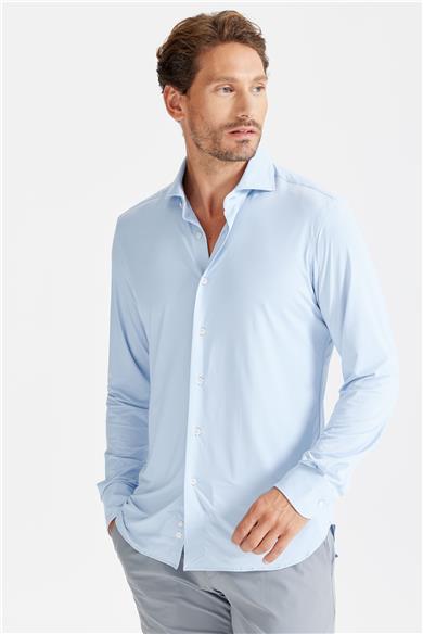 Mavi Vintage Teknik Kumaş Gömlek