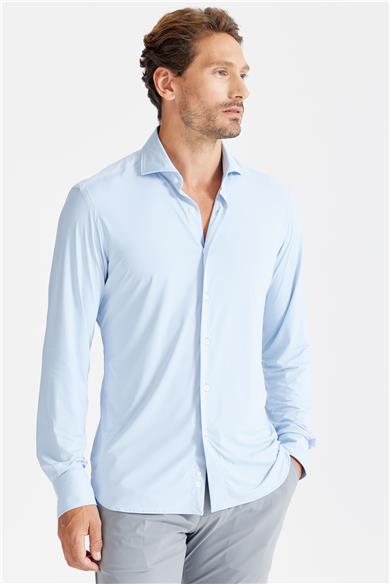 Mavi Vintage Teknik Kumaş Gömlek