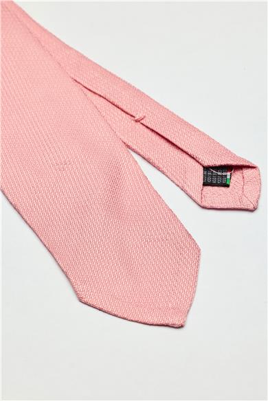 Pembe Garza İpek Kravat