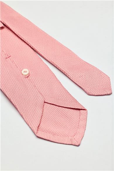 Pembe Garza İpek Kravat