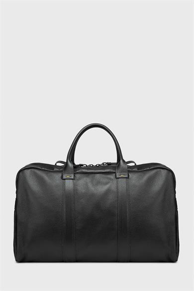 Siyah Deri Seyahat Çantası