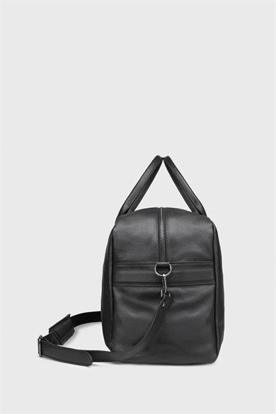 Siyah Deri Seyahat Çantası