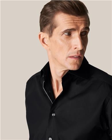 Siyah Klasik Pamuk Gömlek