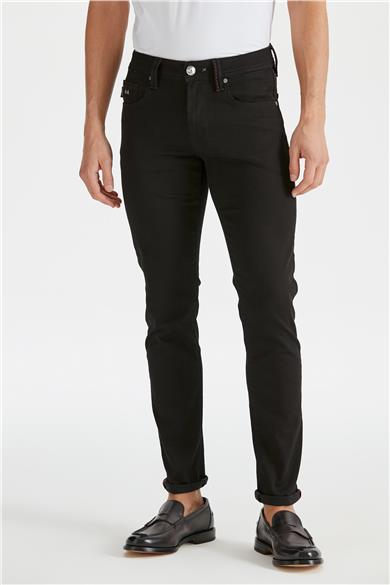 Siyah Streç Denim Pantolon