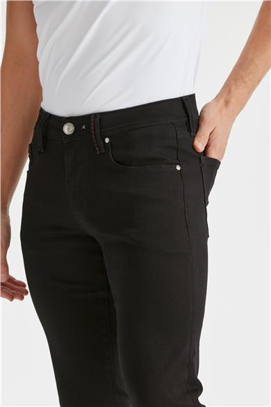 Siyah Streç Denim Pantolon