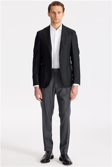 Siyah Yün Kaşmir Blazer