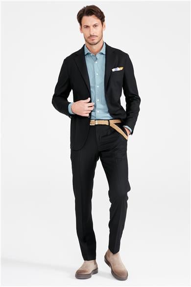 Siyah Zero Gravity Yün Takım Elbise