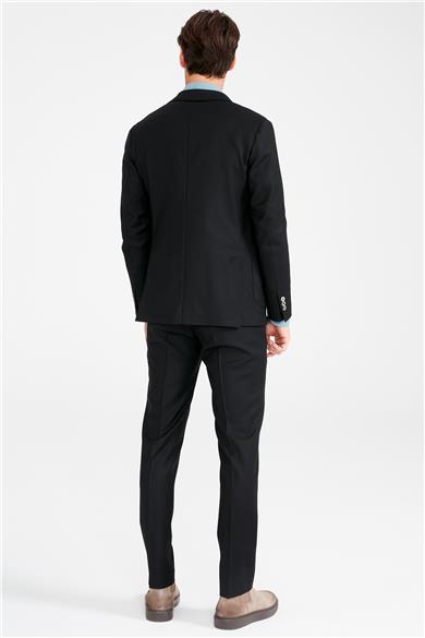 Siyah Zero Gravity Yün Takım Elbise