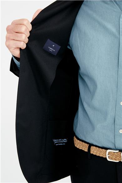 Siyah Zero Gravity Yün Takım Elbise