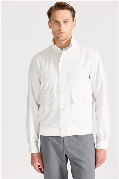 Taş Rengi Teknik Bomber Yağmurluk