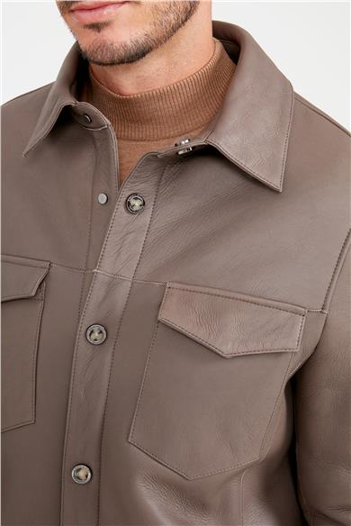 Vizon Shearling Deri Mont