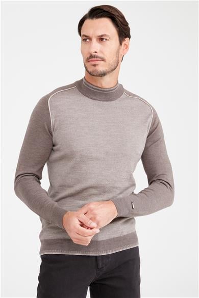 Vizon Yarım Balıkçı Yün Triko