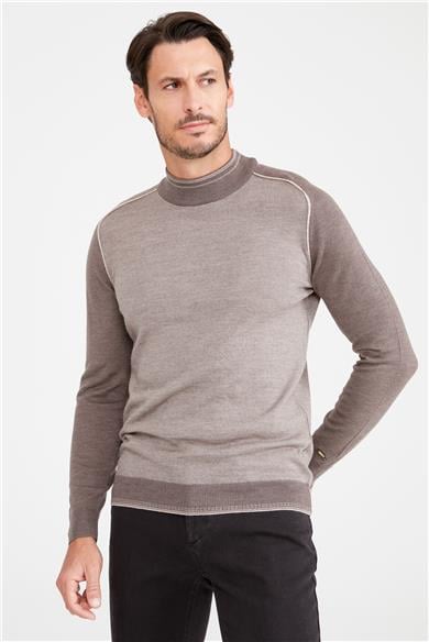 Vizon Yarım Balıkçı Yün Triko