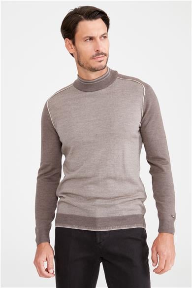 Vizon Yarım Balıkçı Yün Triko