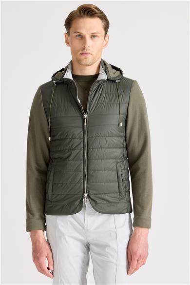 Yeşil Pamuk Spor Mont