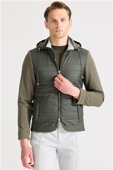 Yeşil Pamuk Spor Mont