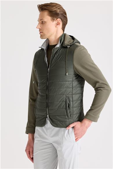 Yeşil Pamuk Spor Mont