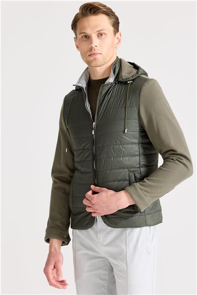 Yeşil Pamuk Spor Mont