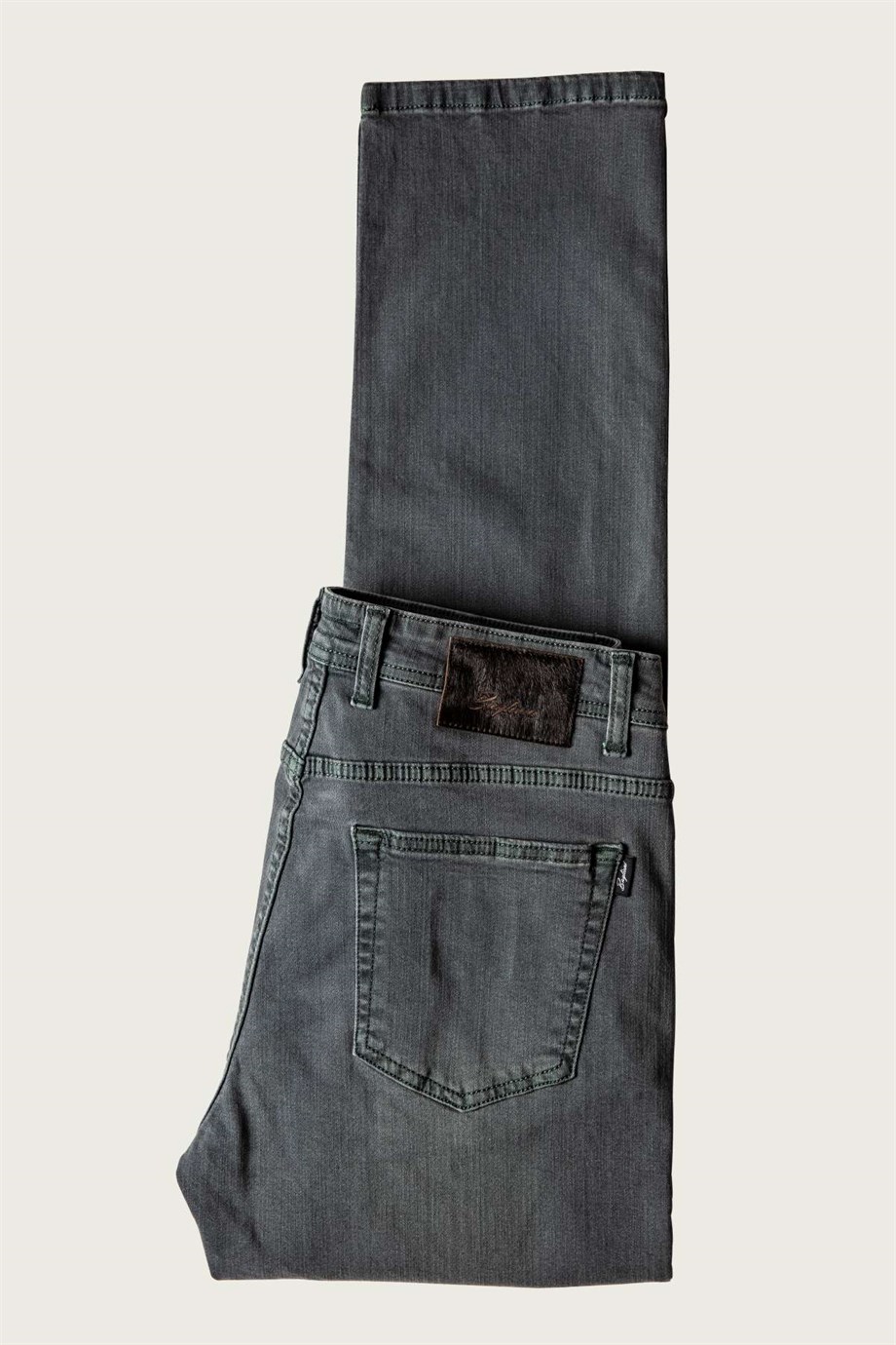 Baglioni Gri Jean Pantolon