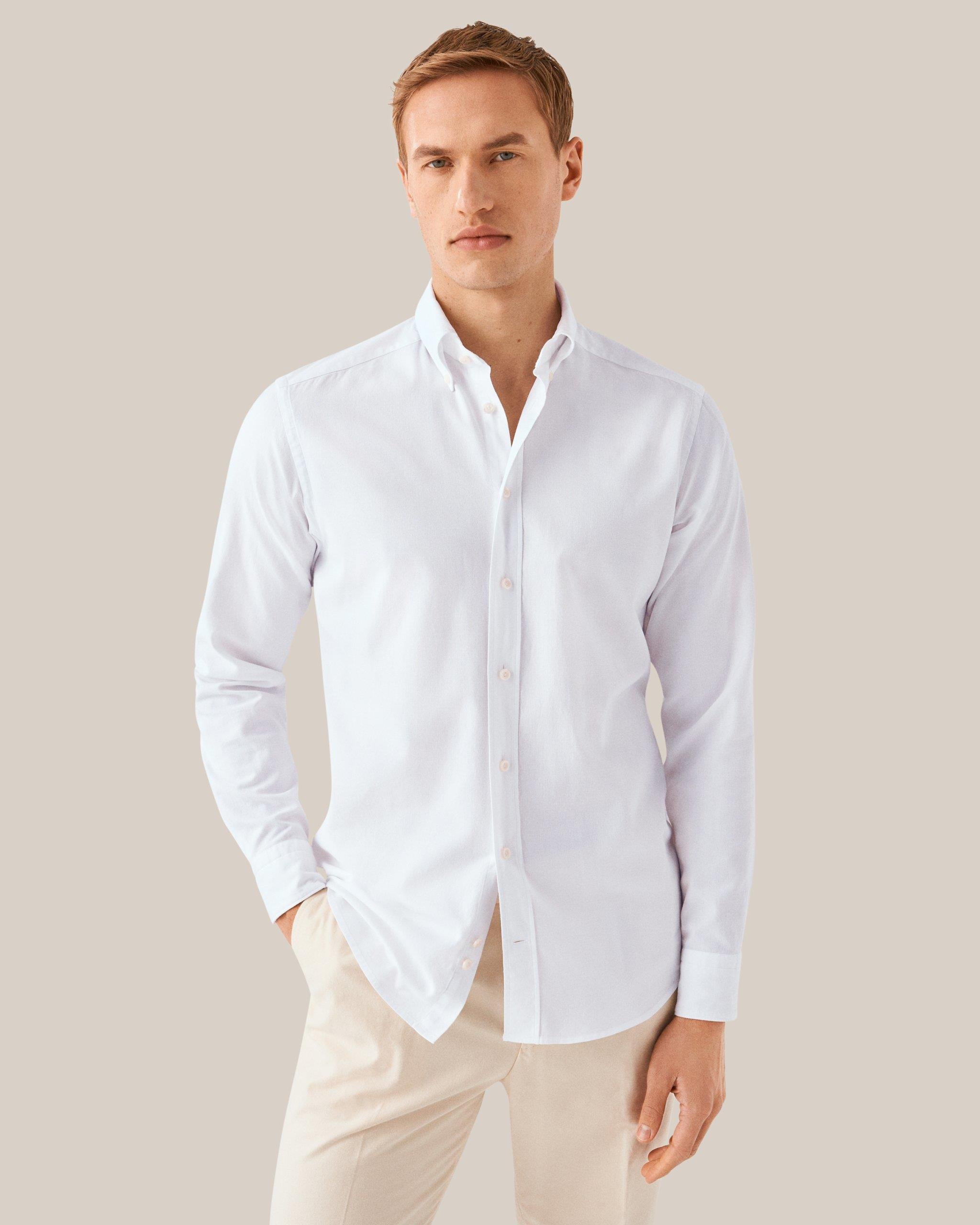 Beyaz Royal Oxford Pamuk Gömlek