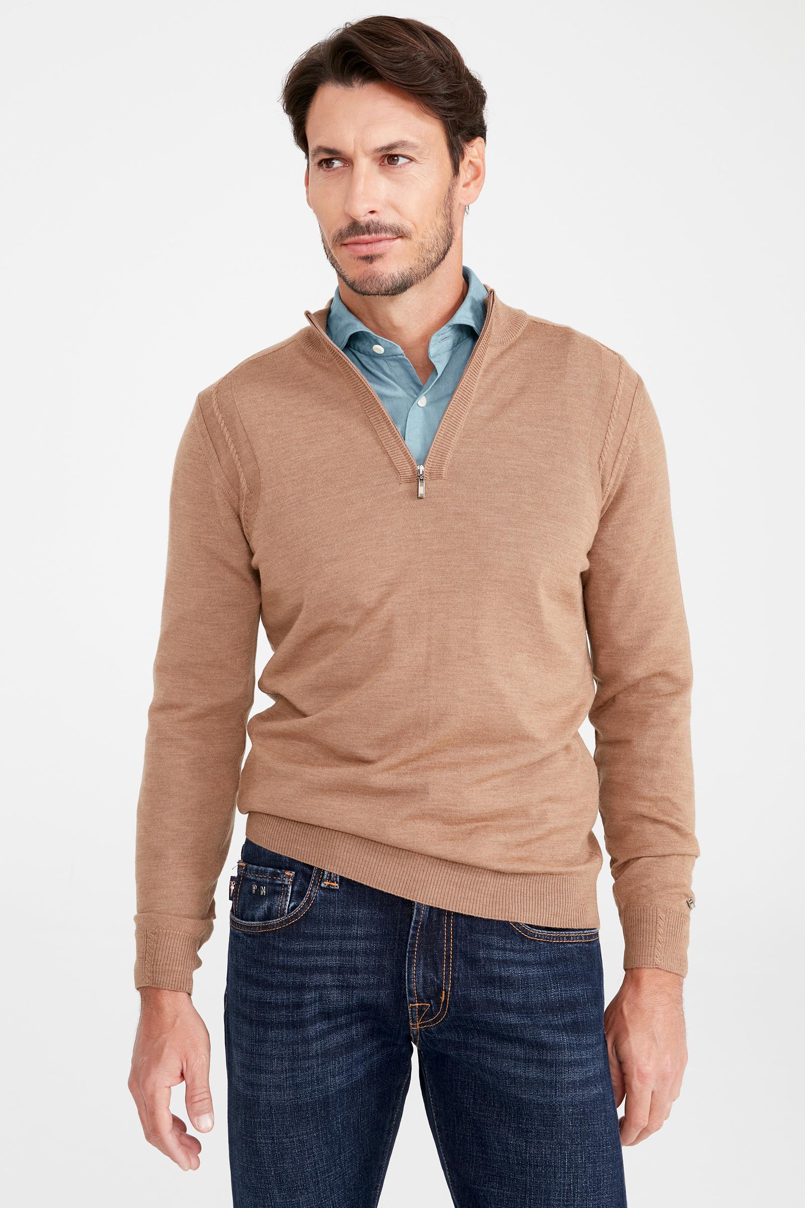 Camel Trio Yaka Yün Triko