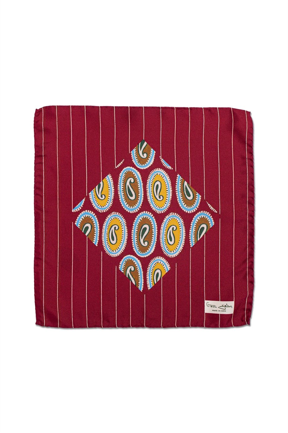 Desenli İpek Cep Mendili