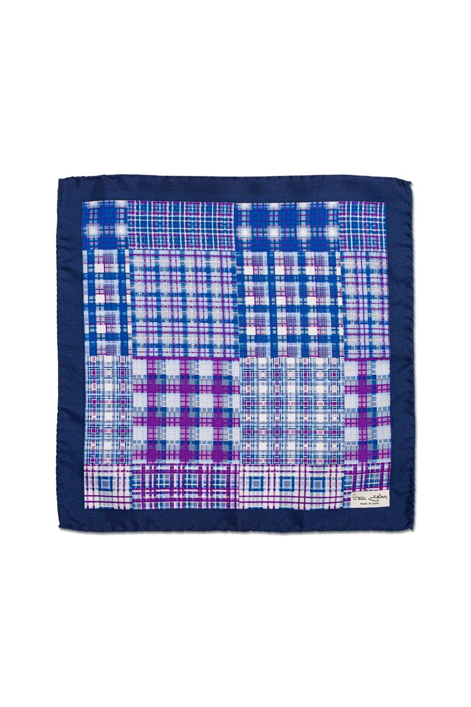 Desenli İpek Cep Mendili