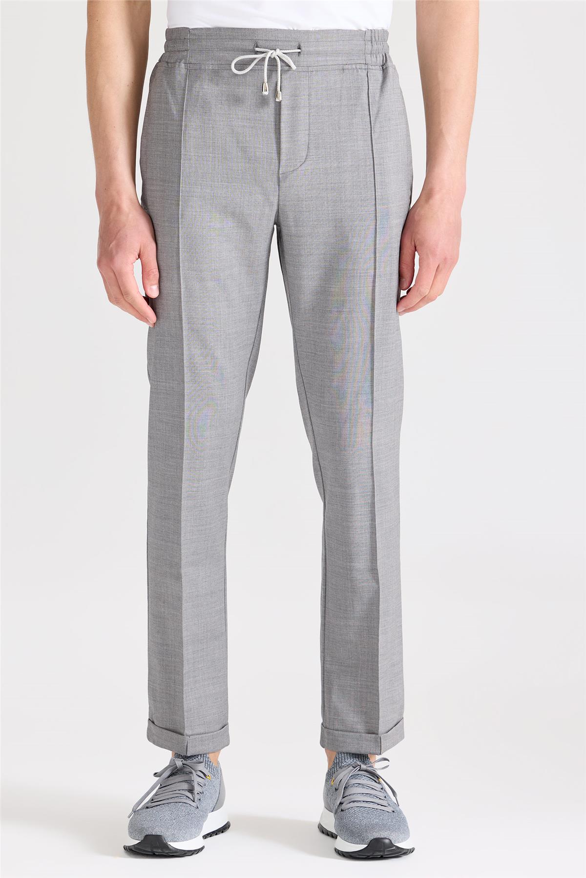 Gri Yün Spor Pantolon