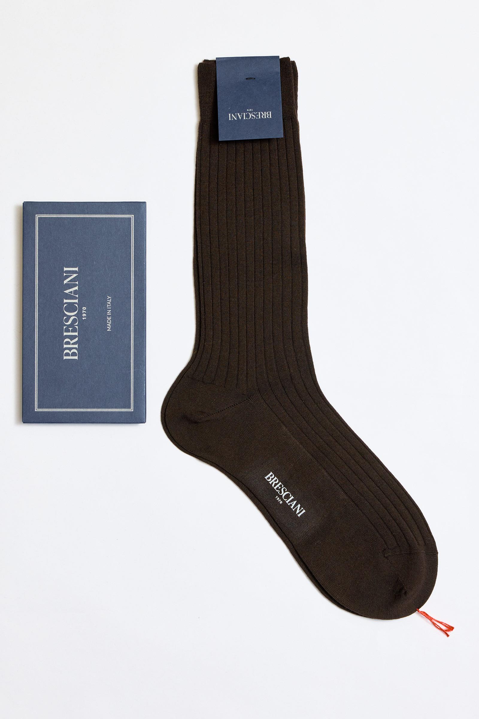 Kahverengi Fitilli Yün Çorap