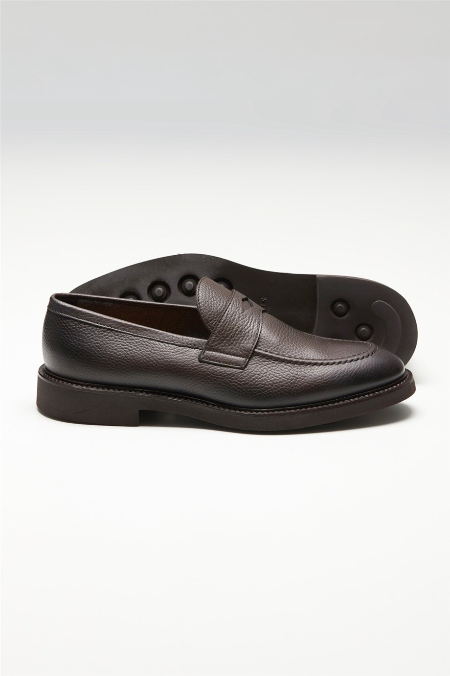 Kahverengi Makosen Erkek Deri Ayakkabı