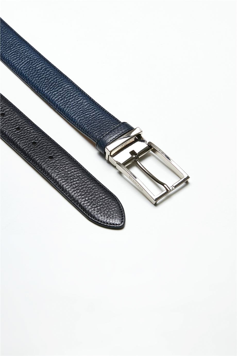Lacivert Deri Erkek Kemer