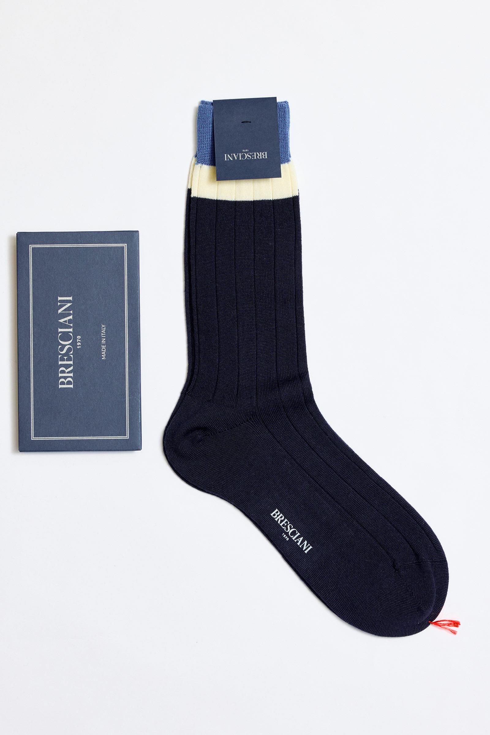 Lacivert Yün Çorap