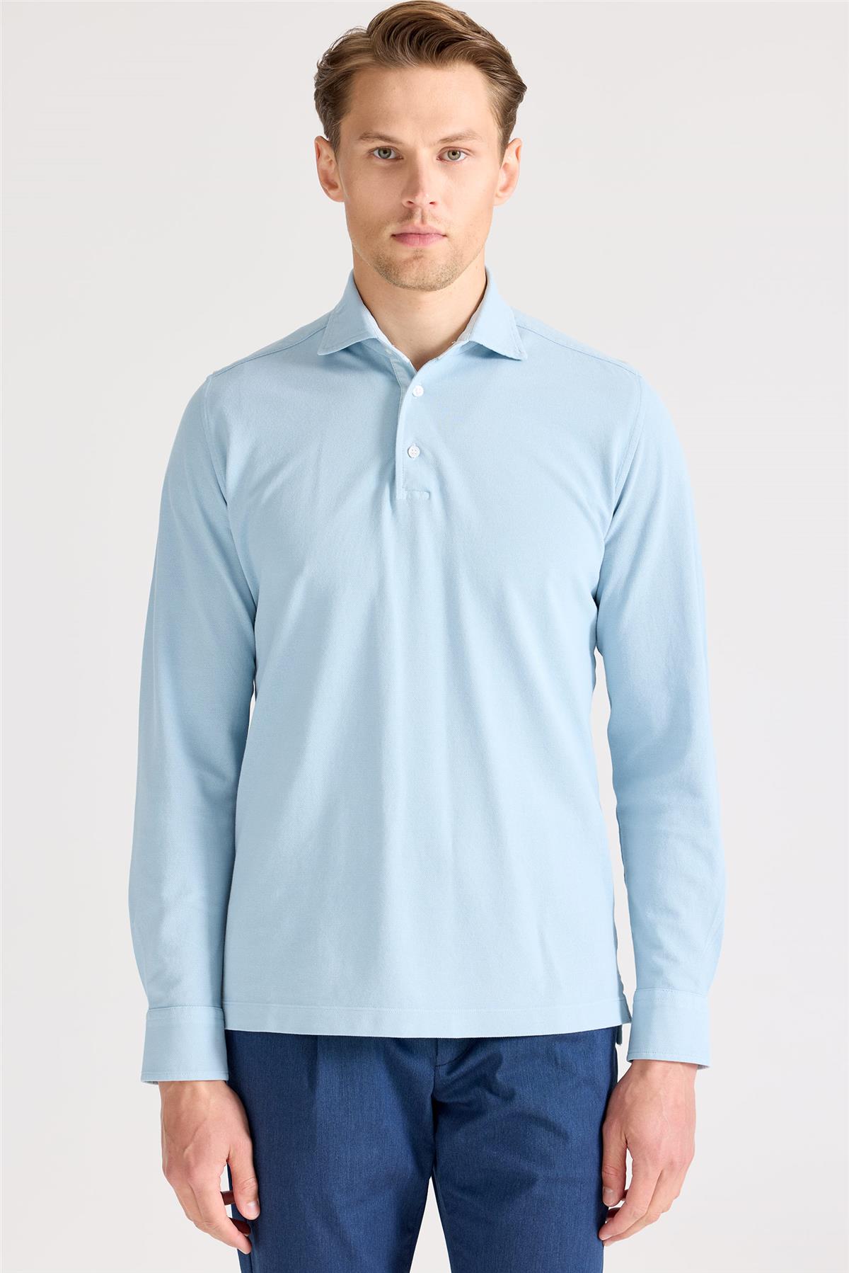 Mavi Pima Pamuk Sweat Shirt