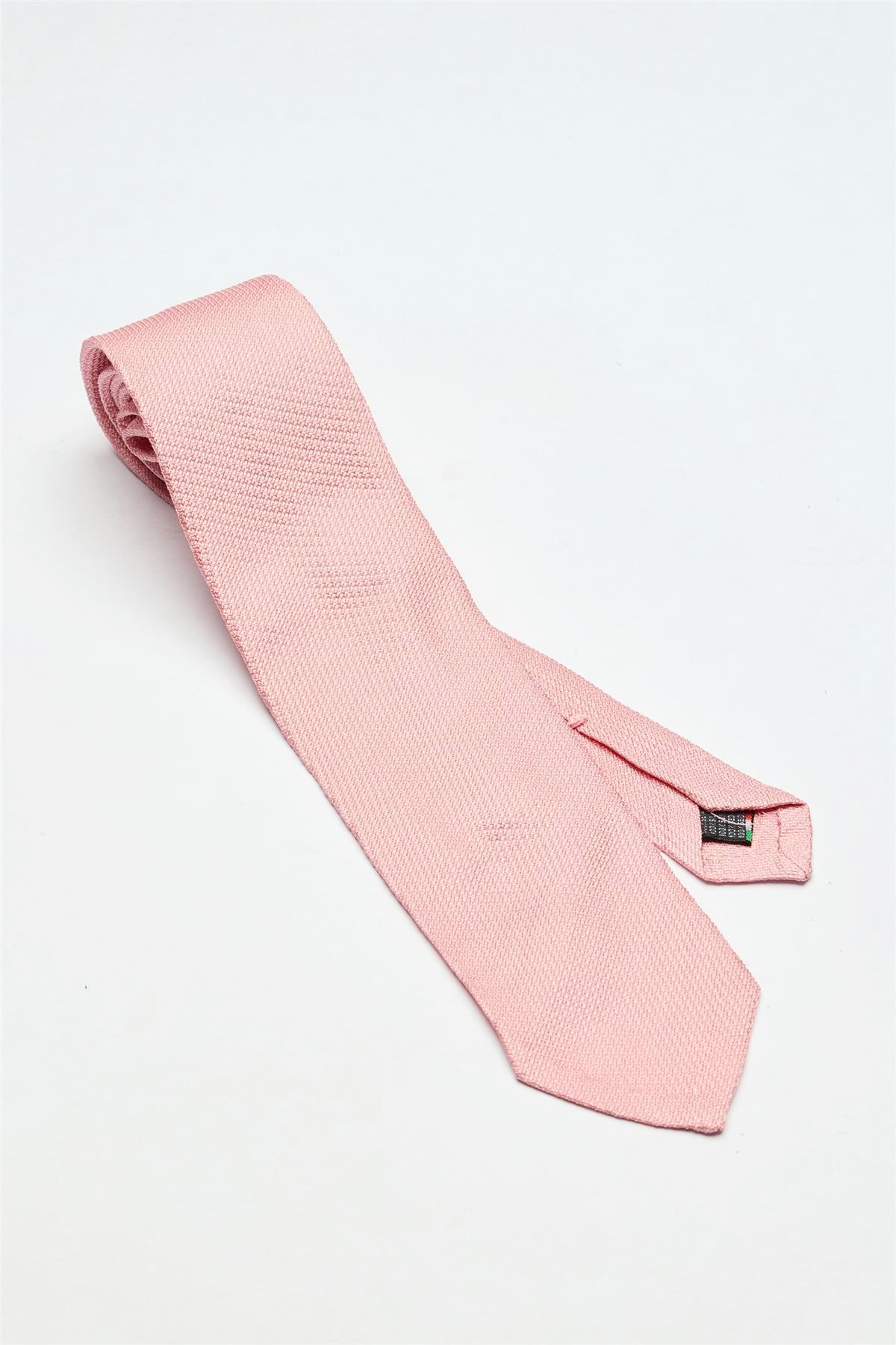 Pembe Garza İpek Kravat