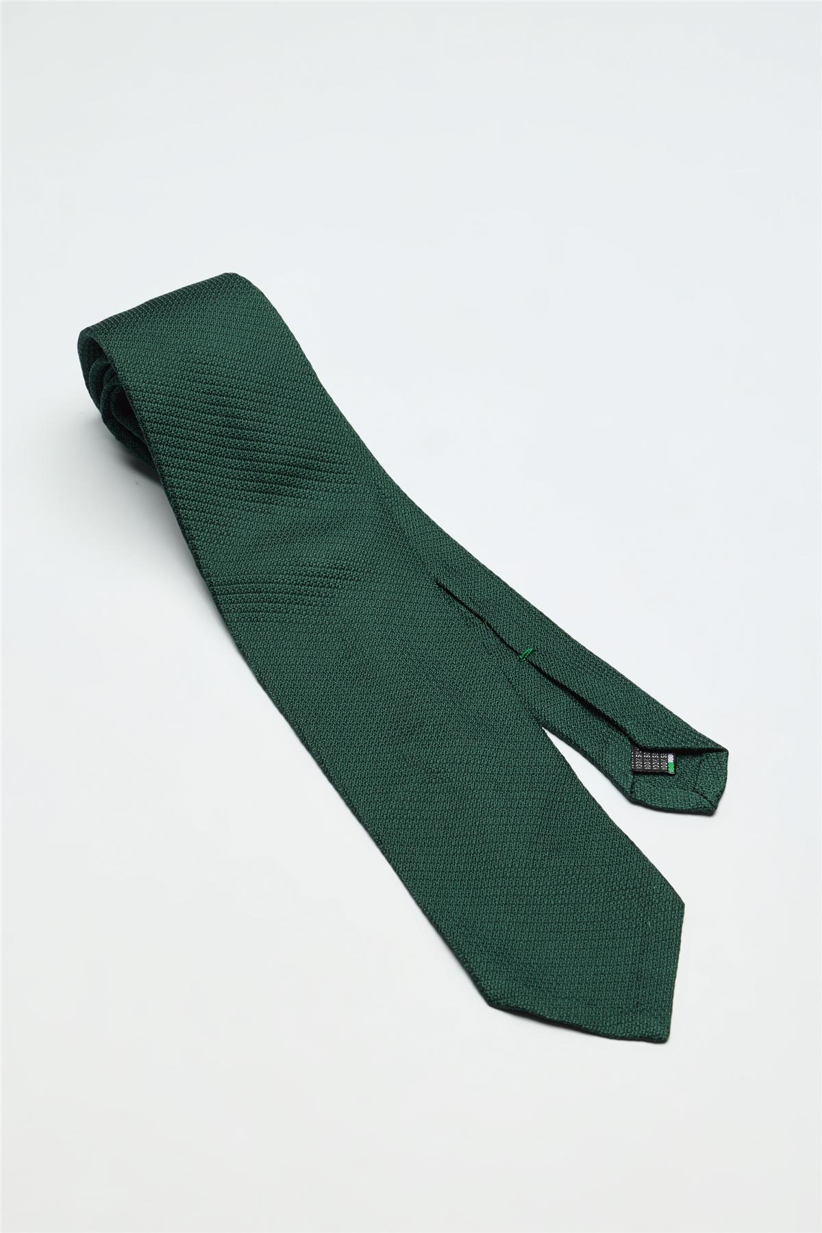 Yeşil Garza İpek Kravat
