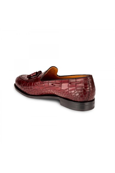 Berwick Bordo Püsküllü Klasik Erkek Ayakkabı