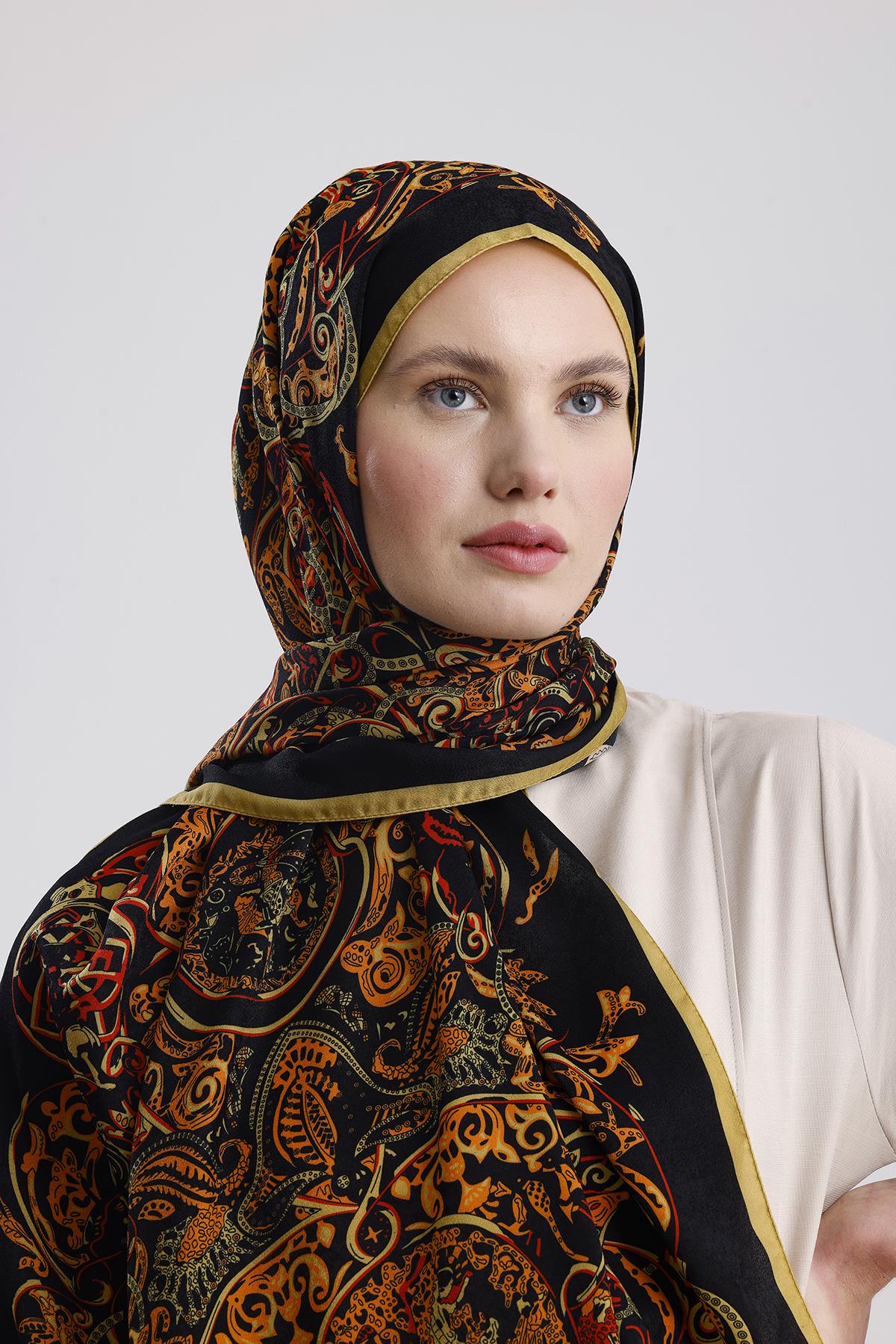 AÇIK GOLD RETRO TİBET ŞAL