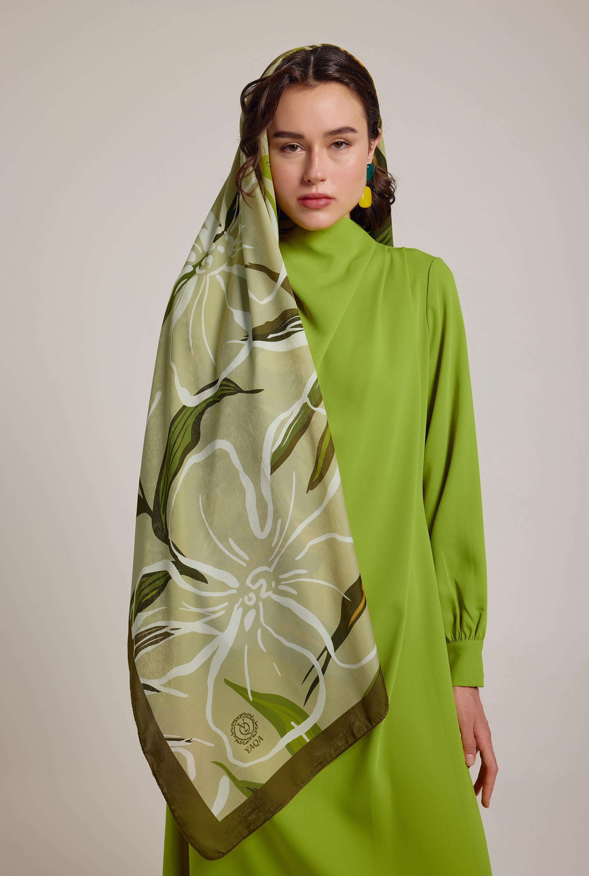 HAKİ YAQA BLOSSOM PREMIUM ŞAL