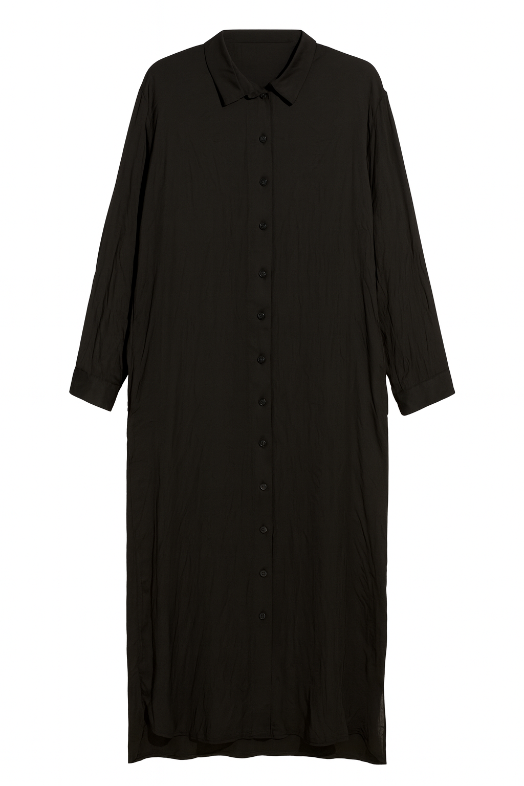 SİYAH CINDERELLA UZUN GÖMLEK