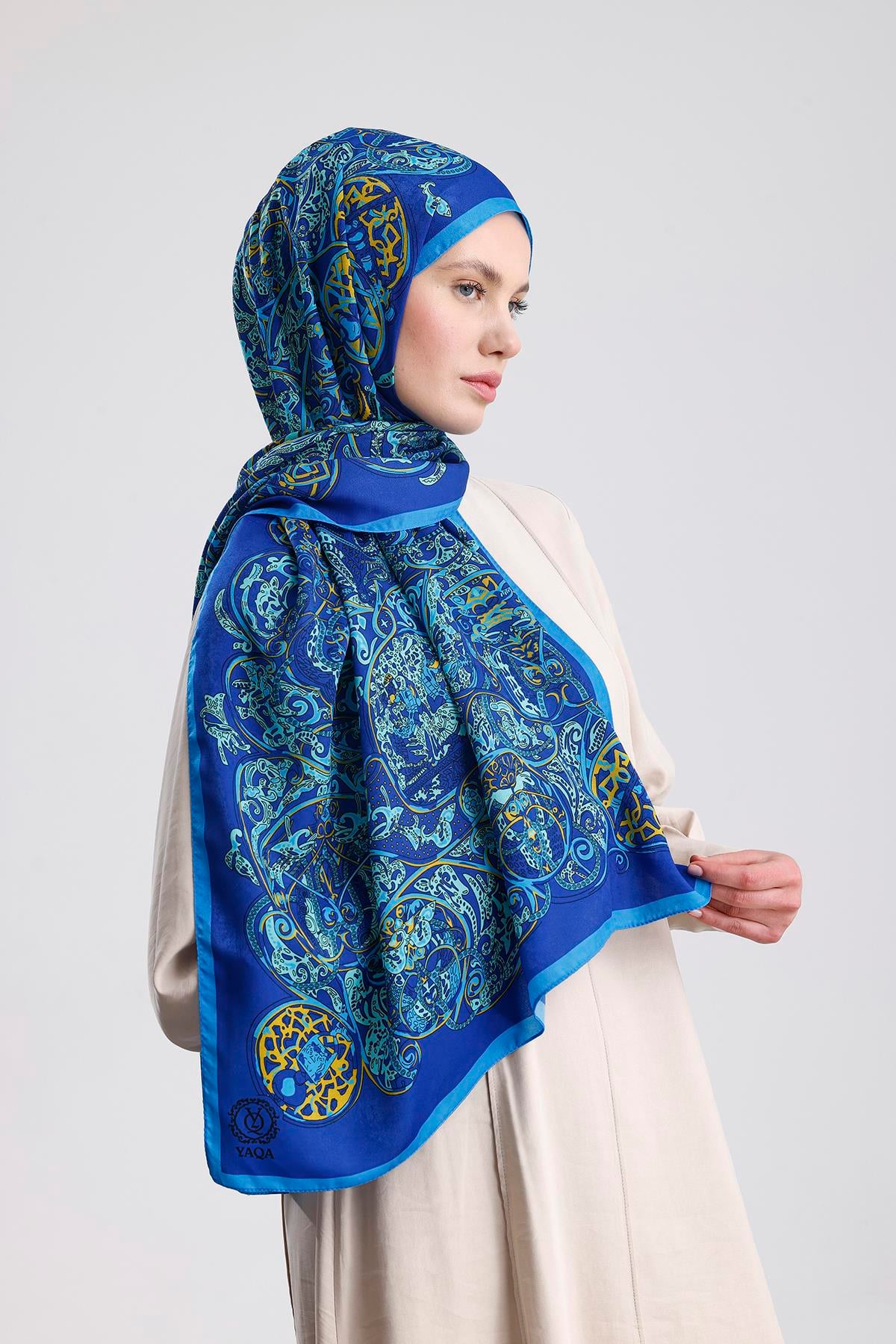 BEBE MAVİSİ RETRO TİBET ŞAL