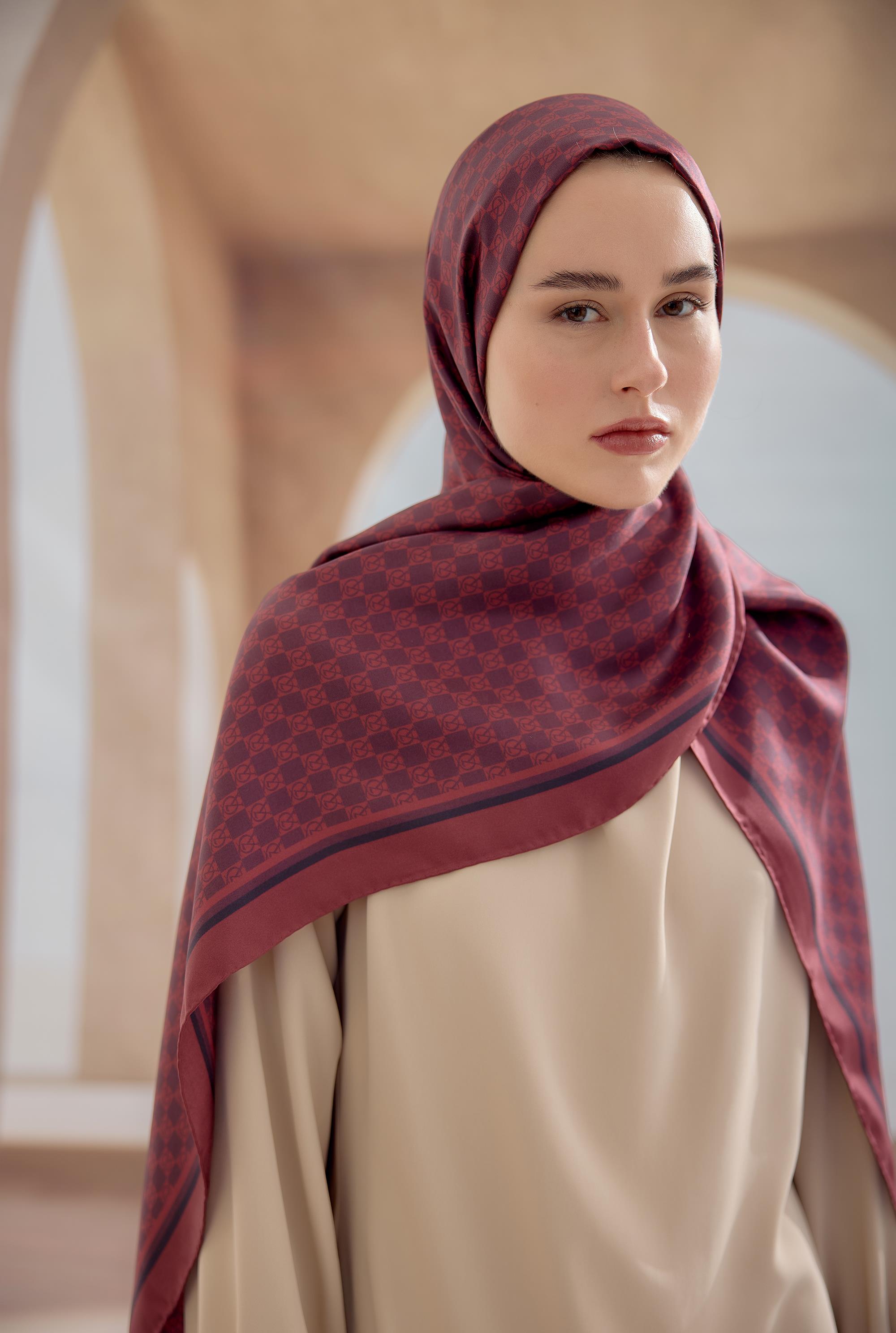 BORDO DAMA İPEK ŞAL