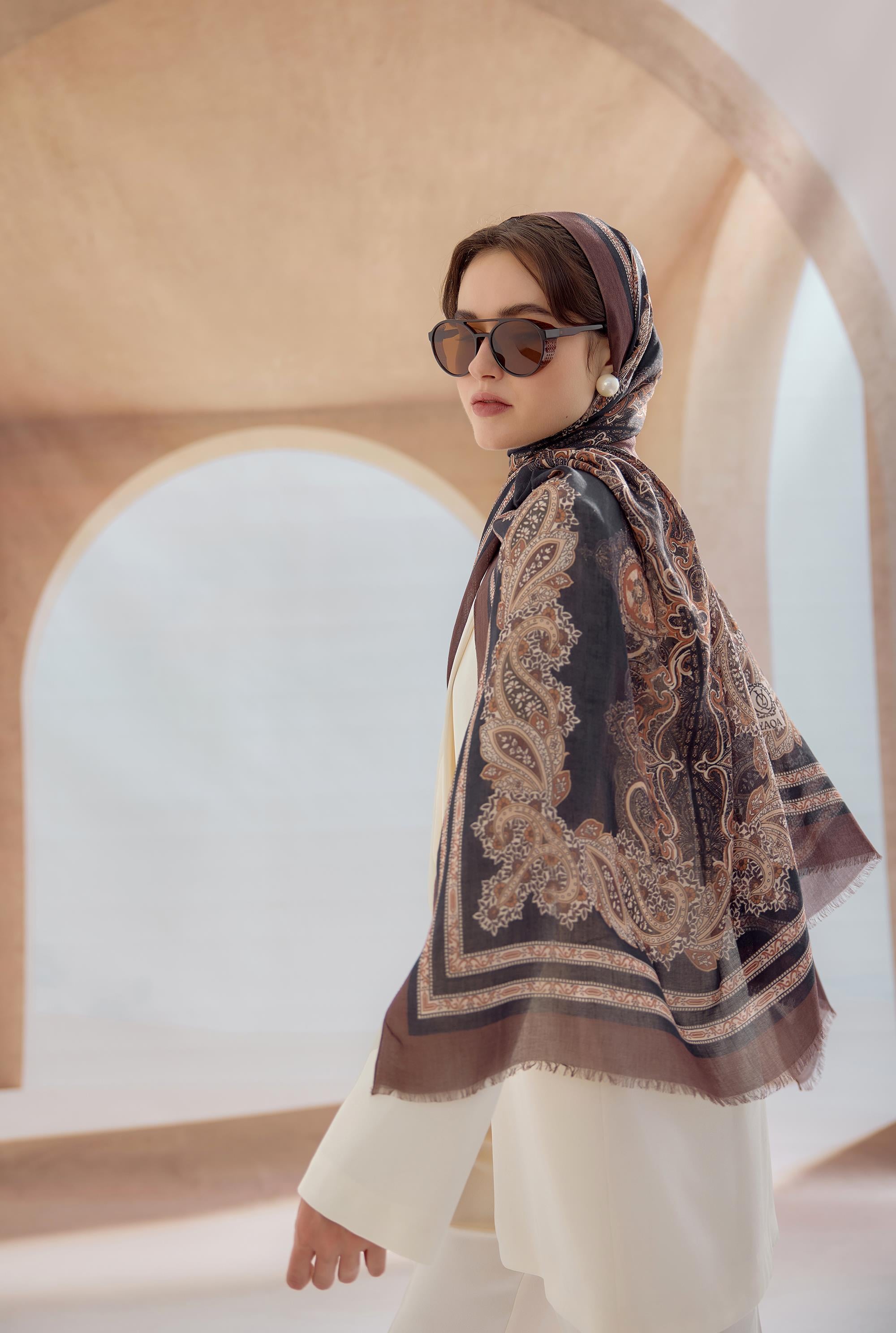 KAHVE YAQA ETHNIC ŞAL