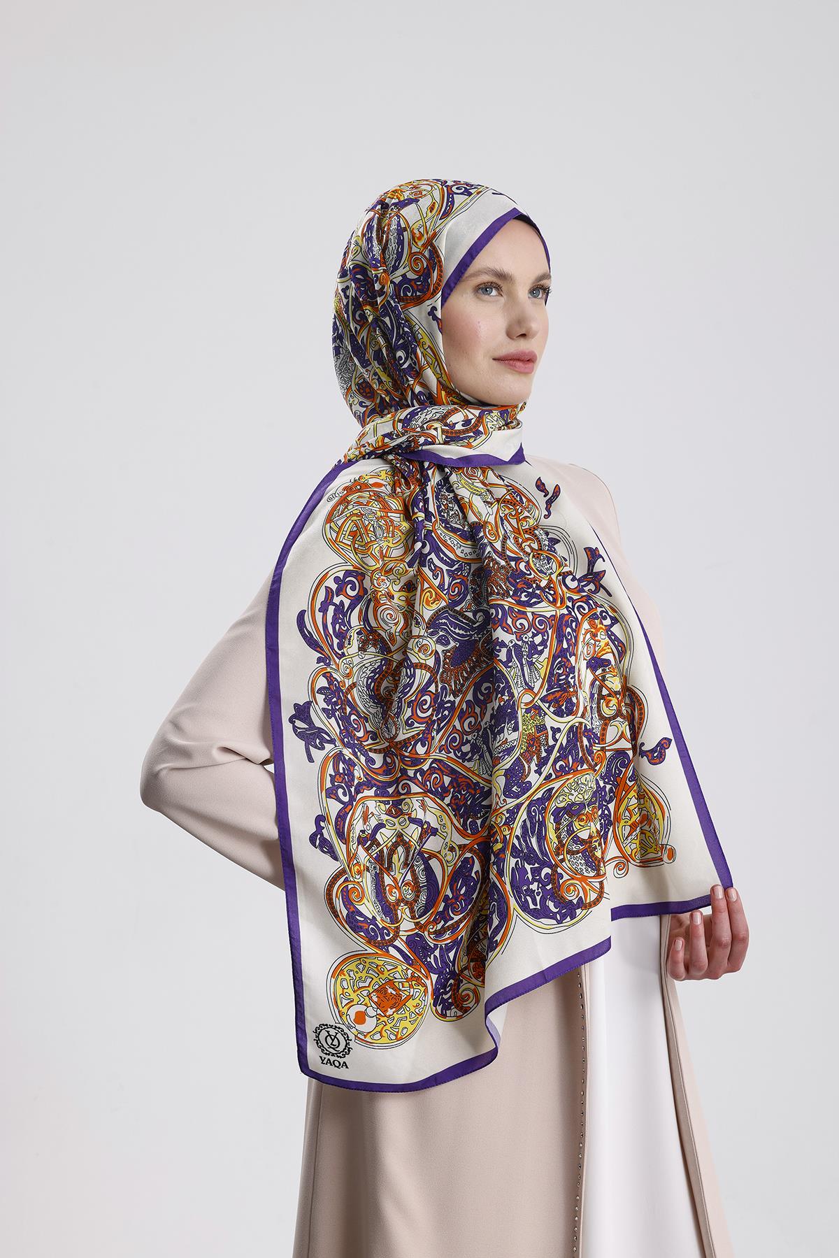 MOR RETRO TİBET ŞAL