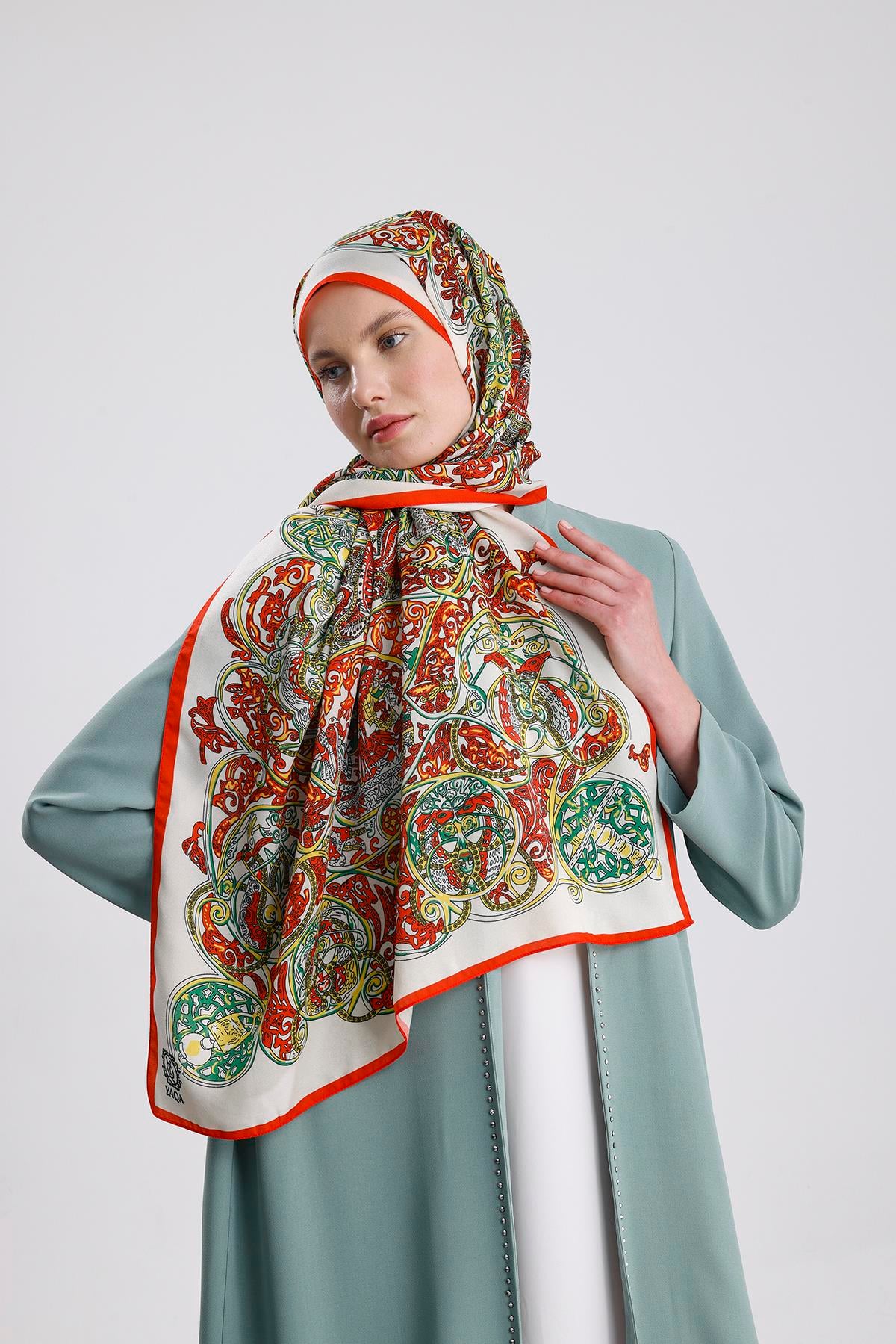 NAR ÇİÇEĞİ RETRO TİBET ŞAL